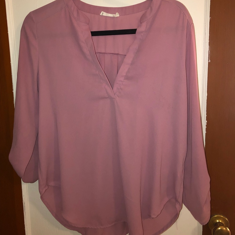 Lush roll tab blouse